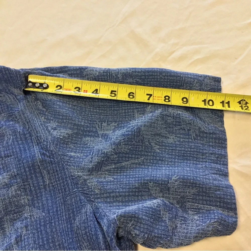 XXL Tommy Bahama 100% Silk Blue Men's Casual Shirt - Picture 4 of 6